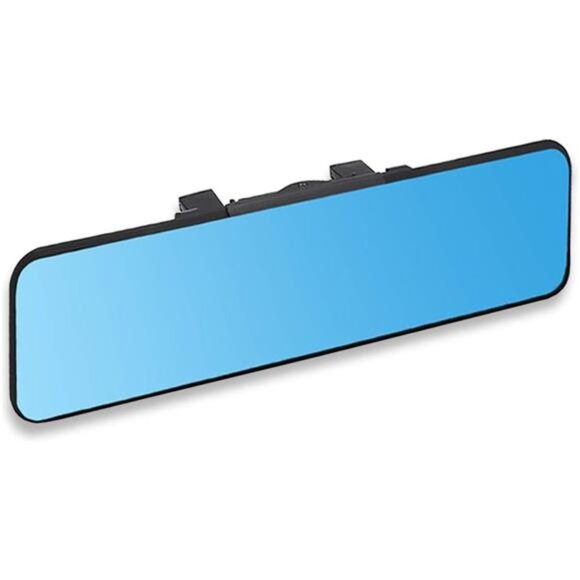 Anti Glare Car Interior Rear View Mirror, Clip on Wide Angle Panoramic Rearview - Picture 1 of 8